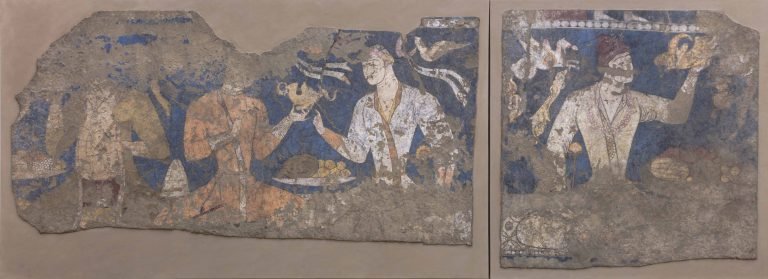 Ancient Sogdian Mural Fragments