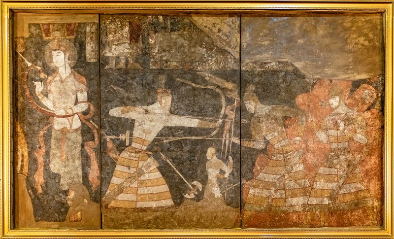 Ancient Sogdian Mural Fragments