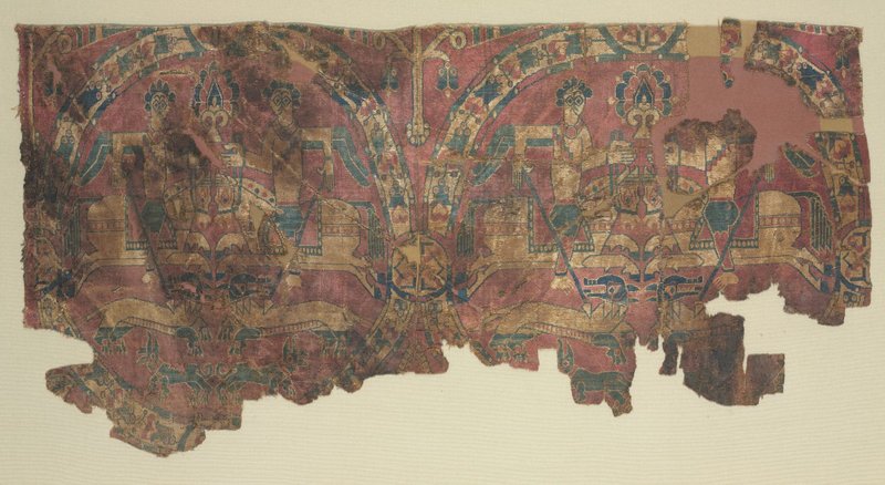 Ancient Sogdian Silk Trade Mural
