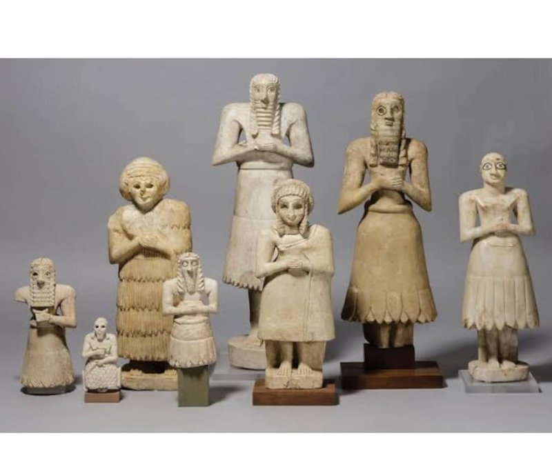 Ancient Sumerian Statue Of A Votive Worshipper