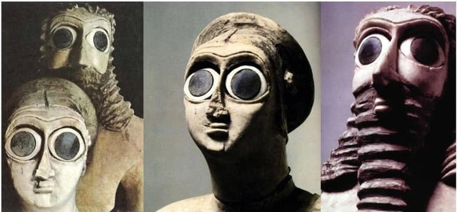 Ancient Sumerian Statue Of A Votive Worshipper