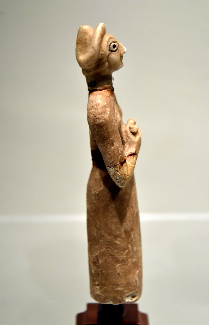 Ancient Sumerian Statue Of A Votive Worshipper