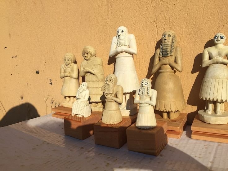 Ancient Sumerian Statue Of A Votive Worshipper