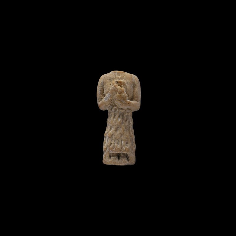 Ancient Sumerian Statue Of A Votive Worshipper