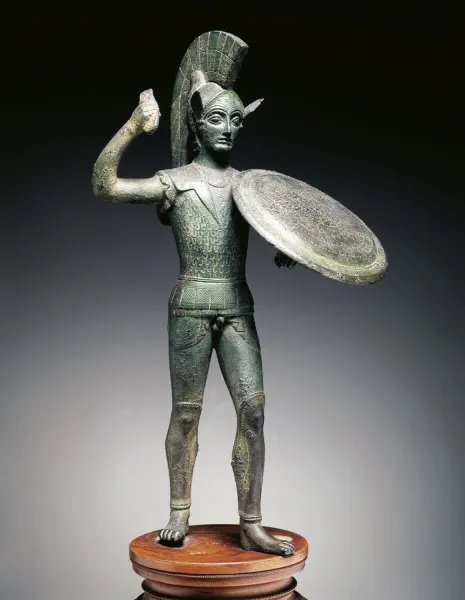 Ancient Syrian Bronze Votive Statue