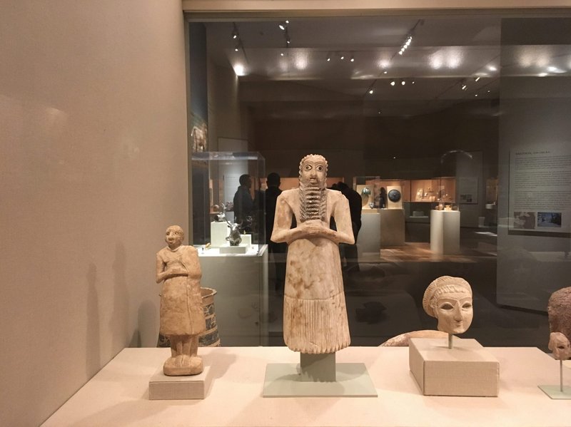 Ancient Syrian Bronze Votive Statue