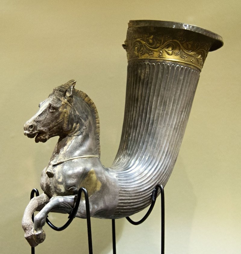 Ancient Thracian Silver Rhyton<span class=