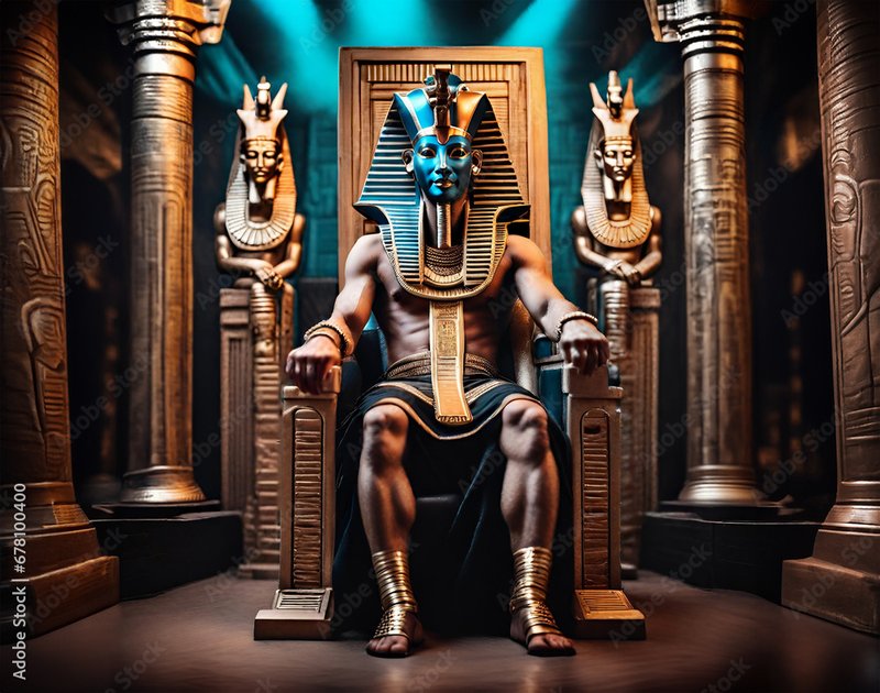 Ancient Throne Of Pharaoh Carvings