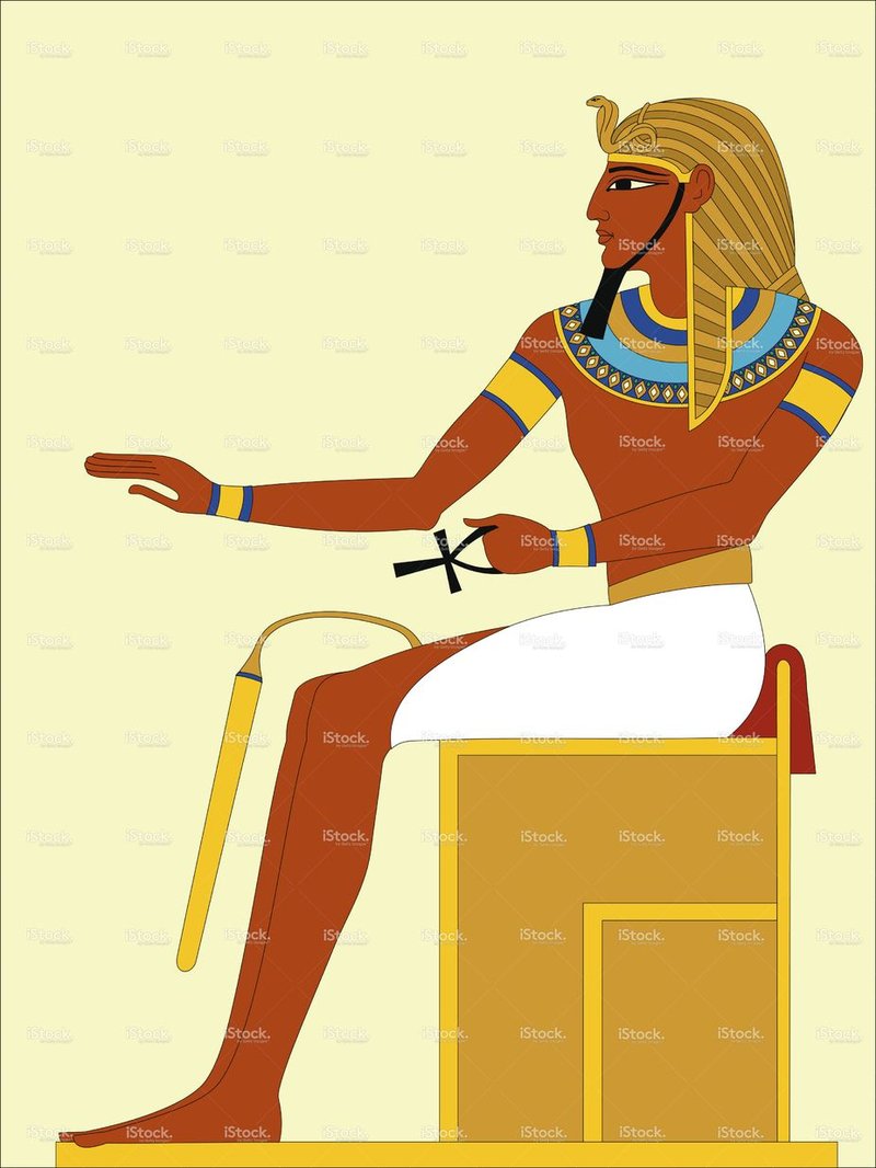 Ancient Throne Of Pharaoh Carvings<span class=