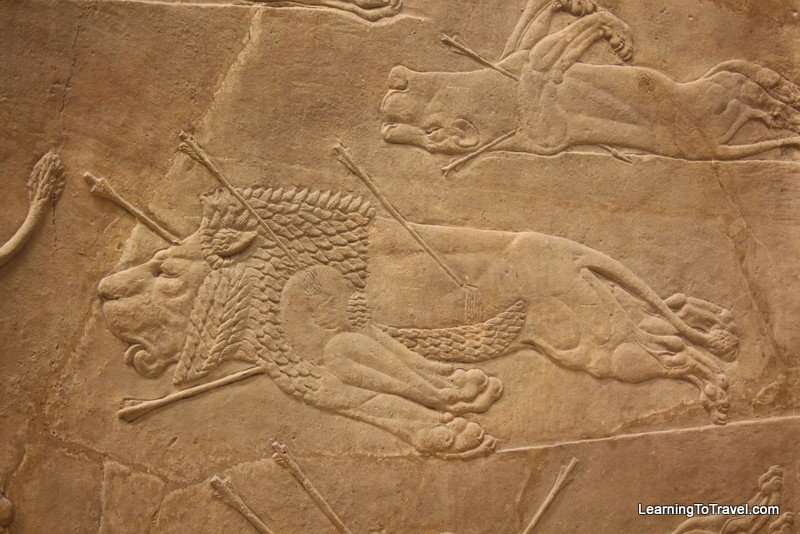 Assyrian Lion Hunt Reliefs<span class=