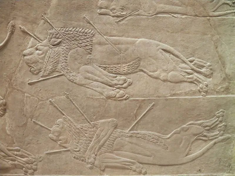 Assyrian Lion Hunt Reliefs