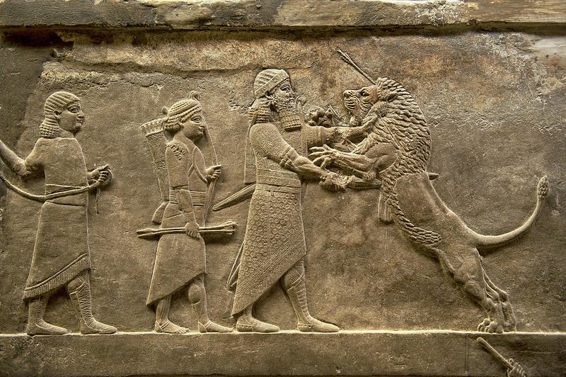 Assyrian Lion Hunt Reliefs
