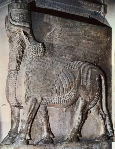 Assyrian Winged Bull Statues