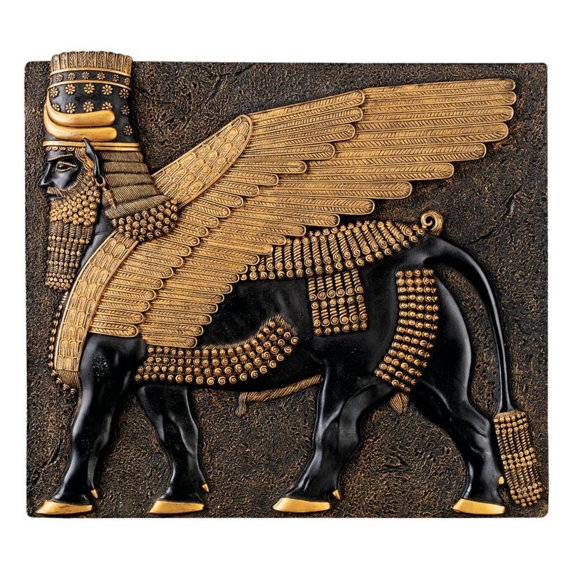 Assyrian Winged Bull Statues
