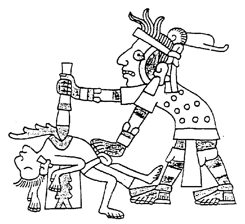 Aztec Codex Drawing Of Deities