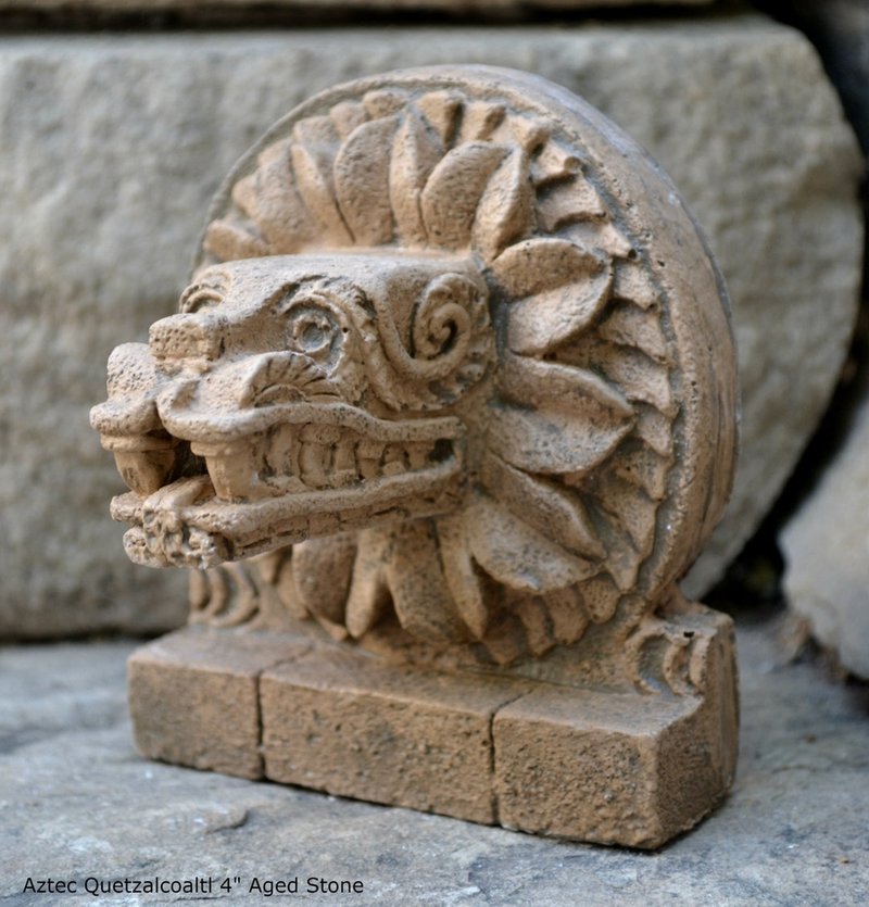 Aztec Feathered Serpent Sculpture