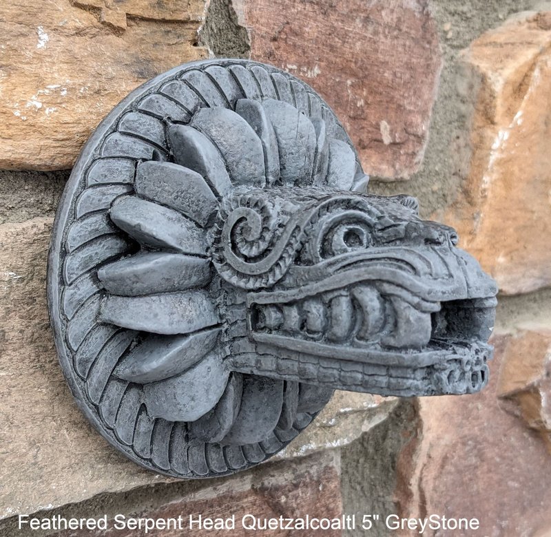 Aztec Feathered Serpent Sculpture