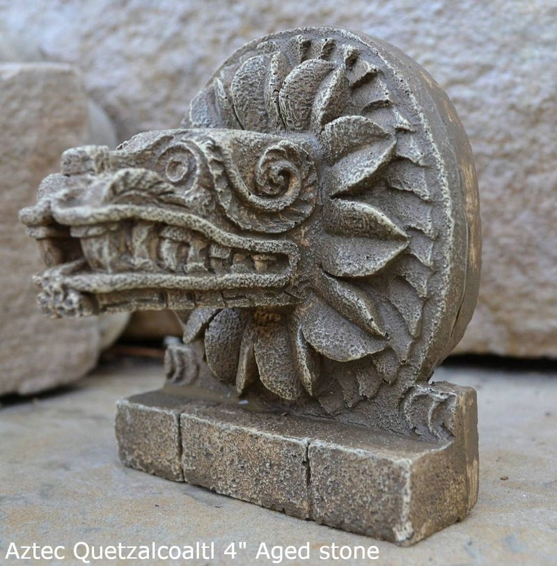 Aztec Feathered Serpent Sculpture