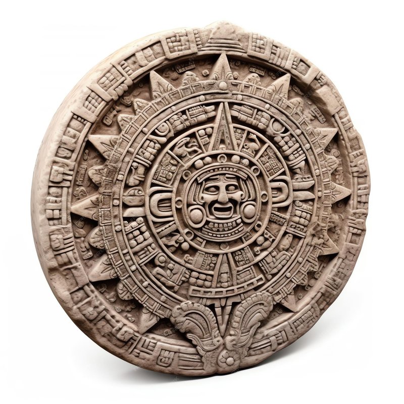 Aztec Stone Calendar Depiction