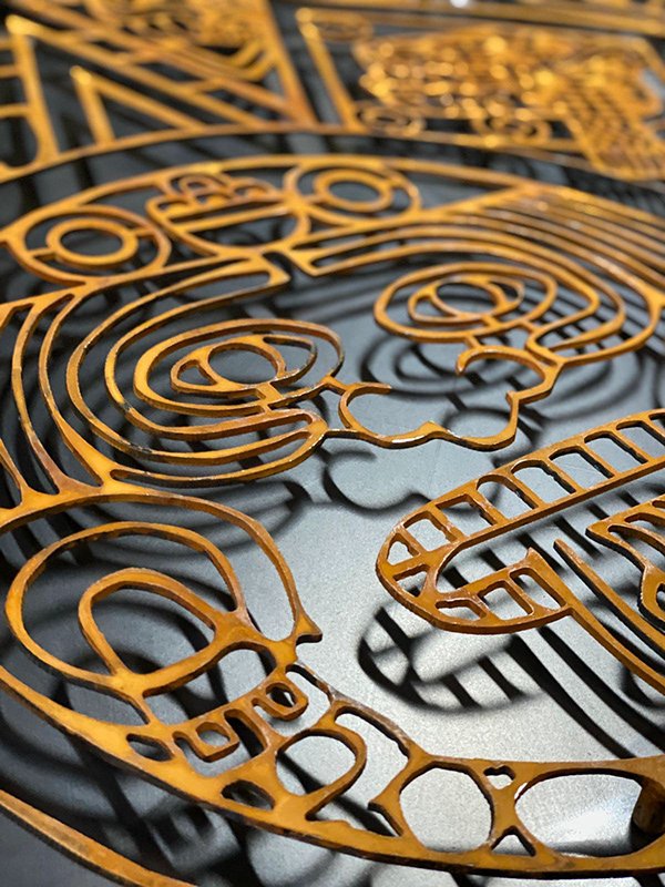 Aztec Sun Stone Carving