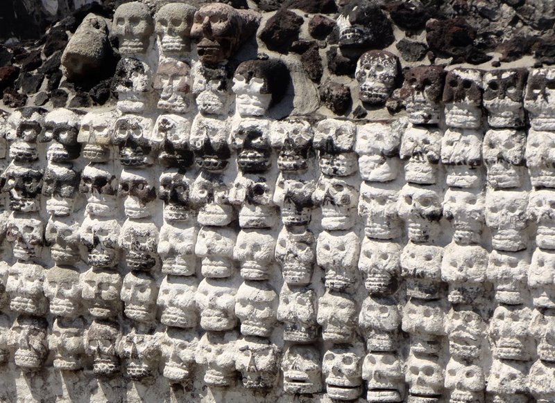 Aztec Tzompantli Skull Rack Reconstruction