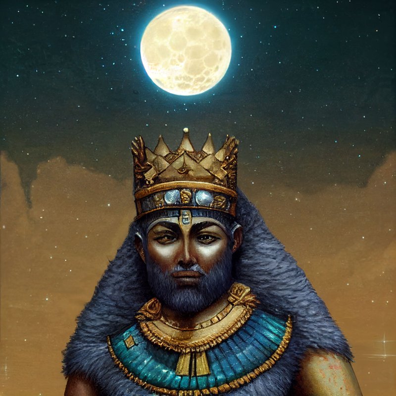 Babylonian Moon God Sin Relief