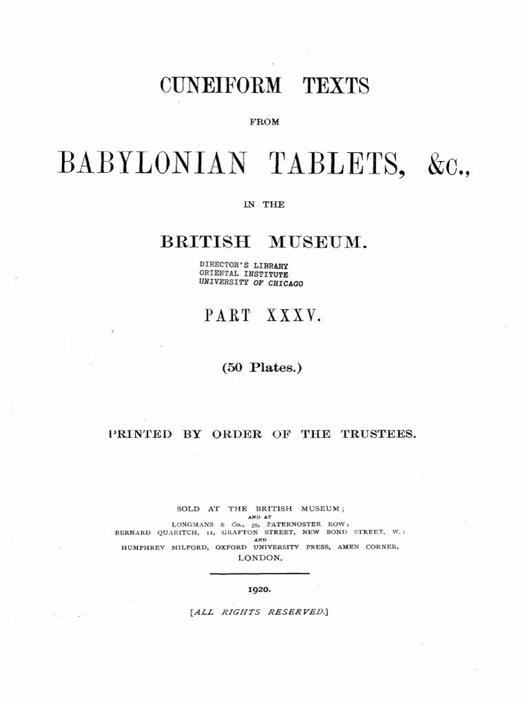 Babylonian Star Chart Tablets<span class=