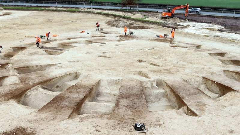 Bronze Age Burial Mound In Europe
