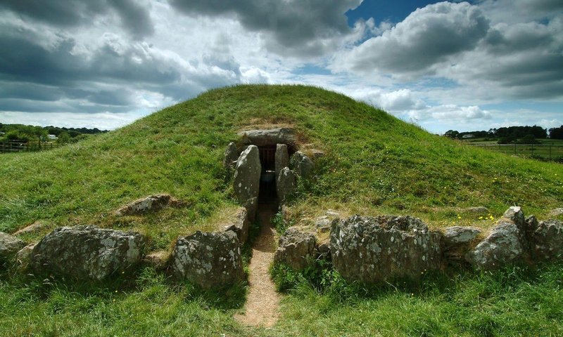 Bronze Age Burial Mound In Europe
