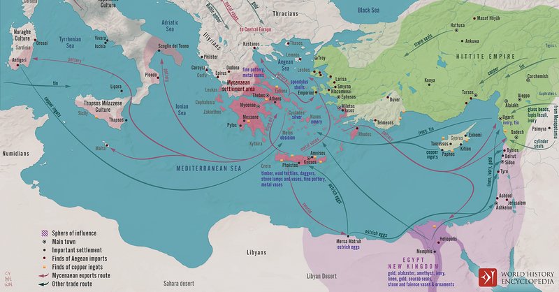 Bronze Age Trade Routes In The Aegean
