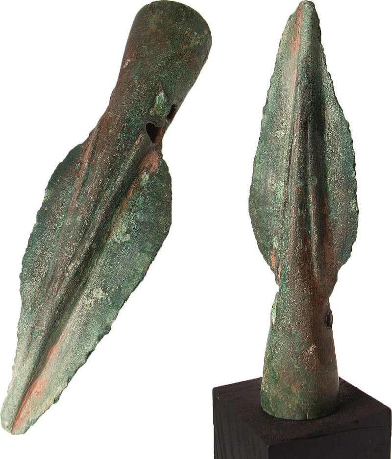 Bronze Spear Tips From Urnfield Culture<span class=