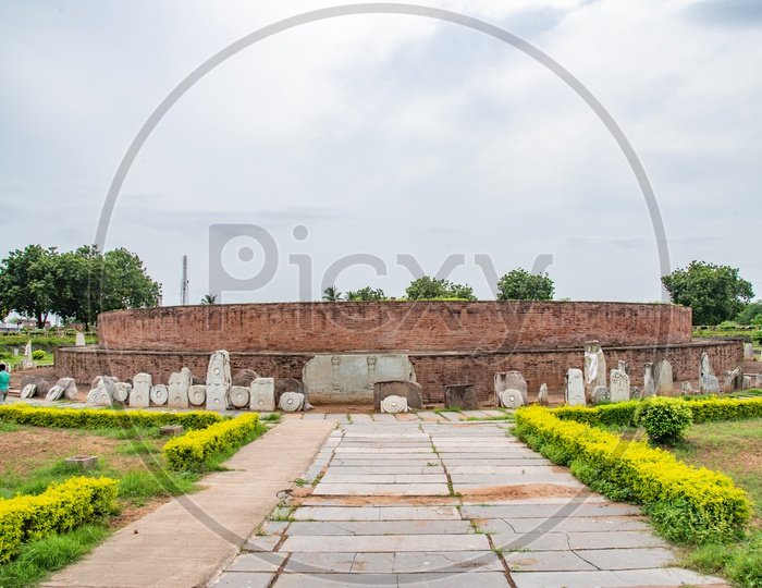 Buddhist Stupa At Amaravati