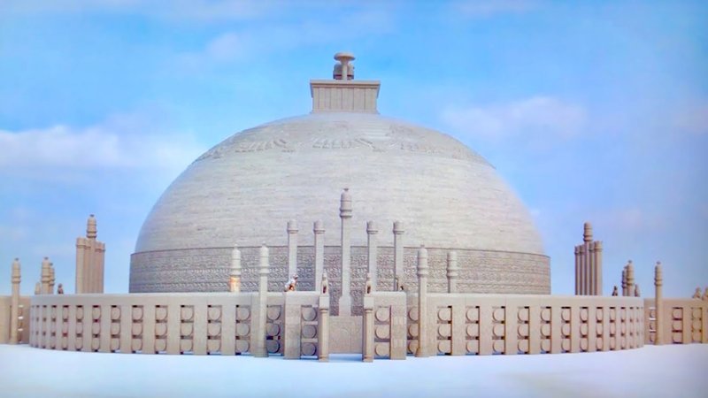 Buddhist Stupa At Amaravati