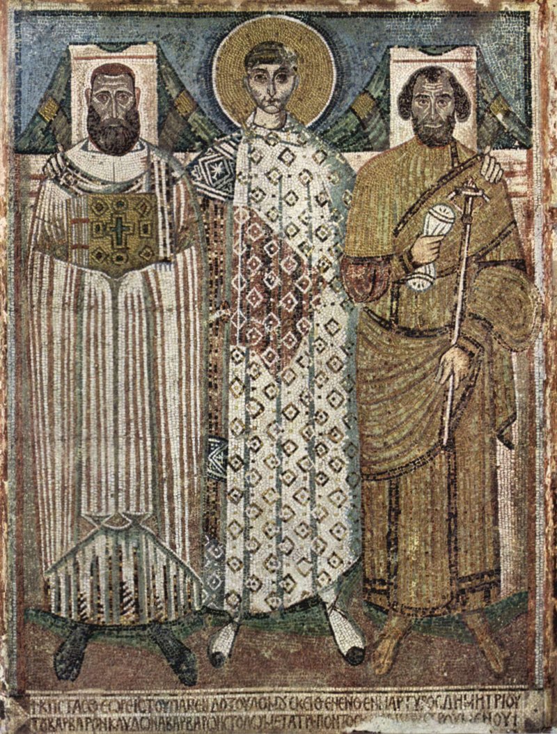 Byzantine Iconography Of Saints In Mosaics