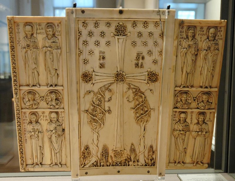 Byzantine Ivory Triptych Carvings