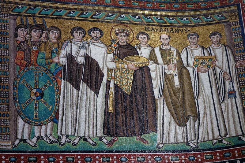 Byzantine Mosaic Of Emperor Justinian