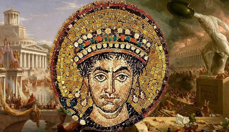 Byzantine Mosaic Of Emperor Justinian