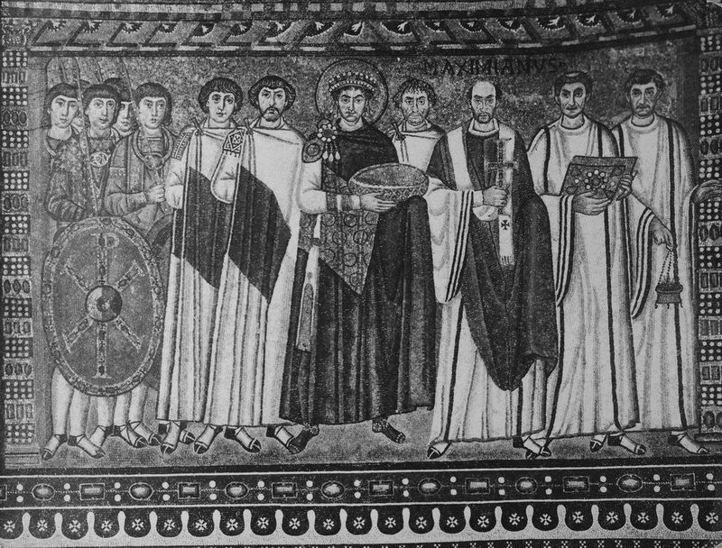 Byzantine Mosaic Of Emperor Justinian