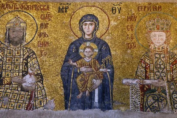 Byzantine Mosaic Of Virgin Mary