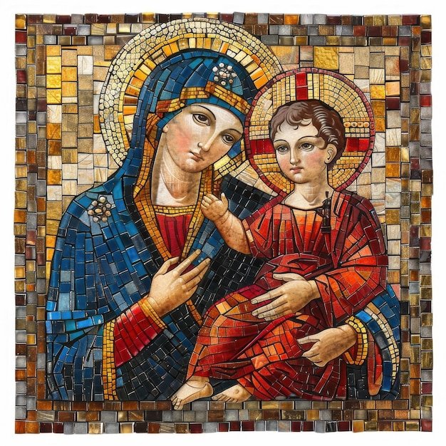 Byzantine Mosaic Of Virgin Mary
