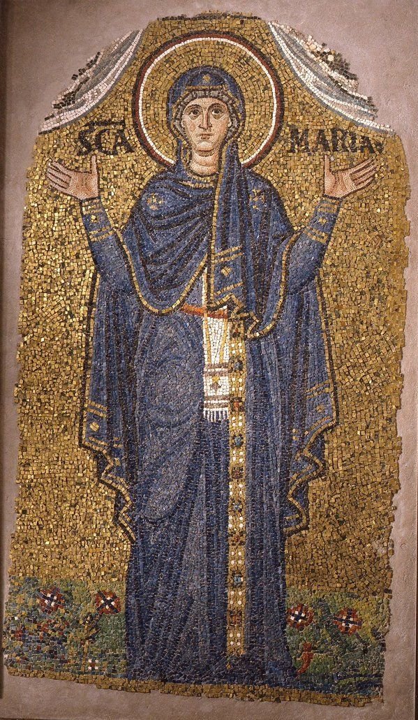 Byzantine Mosaic Of Virgin Mary