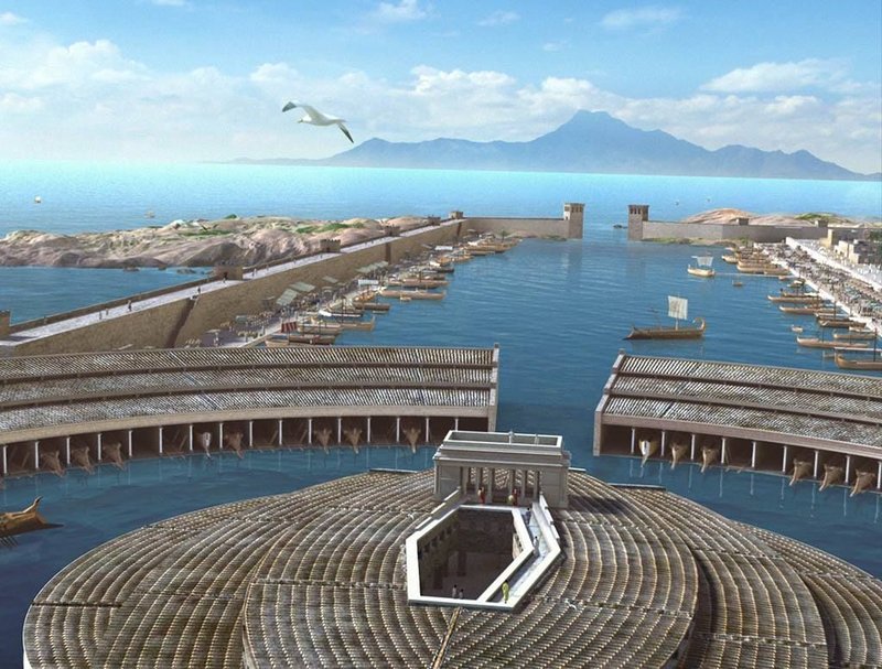 Carthaginian Harbor Ruins<span class=