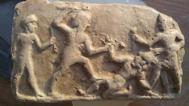 Carving Of Gilgamesh And Enkidu