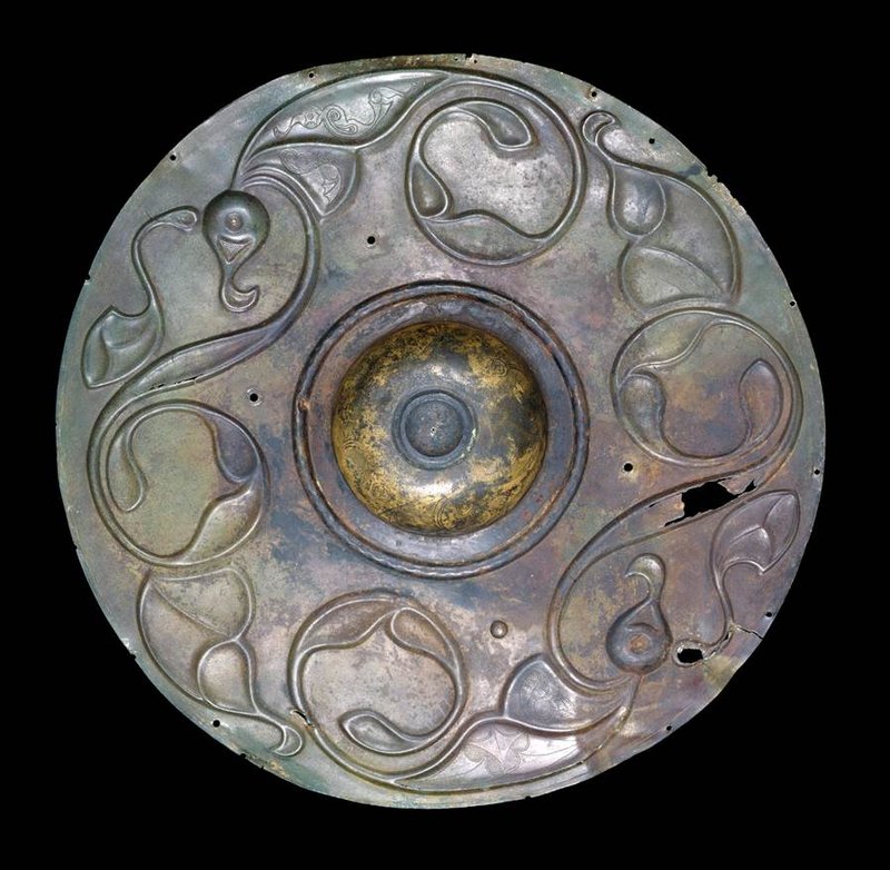 Celtic Bronze Shield Boss<span class=