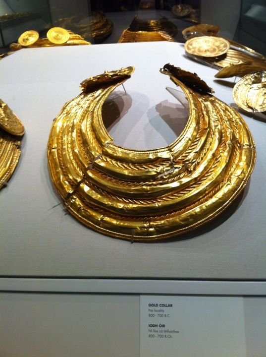 Celtic Gold Torcs In Museum Displays