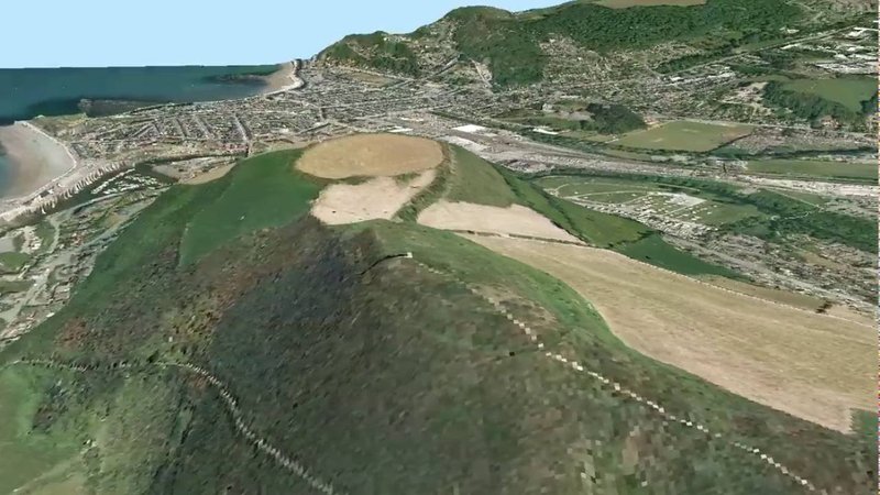 Celtic Hillfort Aerial Views<span class=