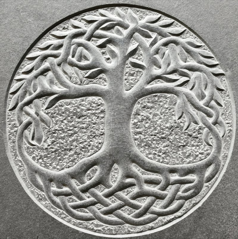 Celtic Tree-Of-Life Stone Carvings
