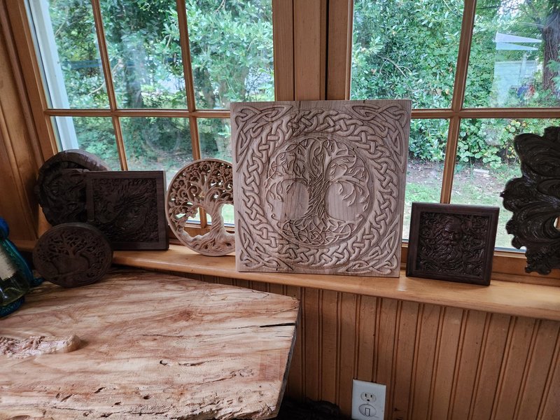 Celtic Tree-Of-Life Stone Carvings