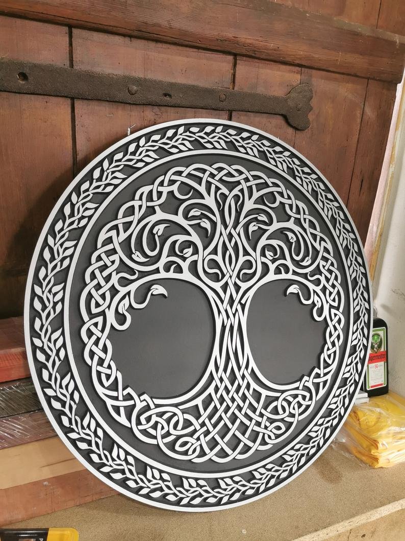 Celtic Tree-Of-Life Stone Carvings