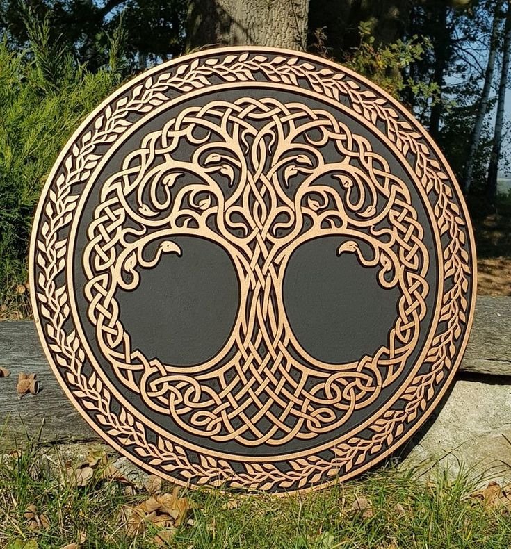 Celtic Tree-Of-Life Stone Carvings